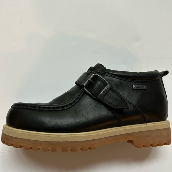 Buffalino Men’s Black Leather B Boots Size 8  (Euro 41)